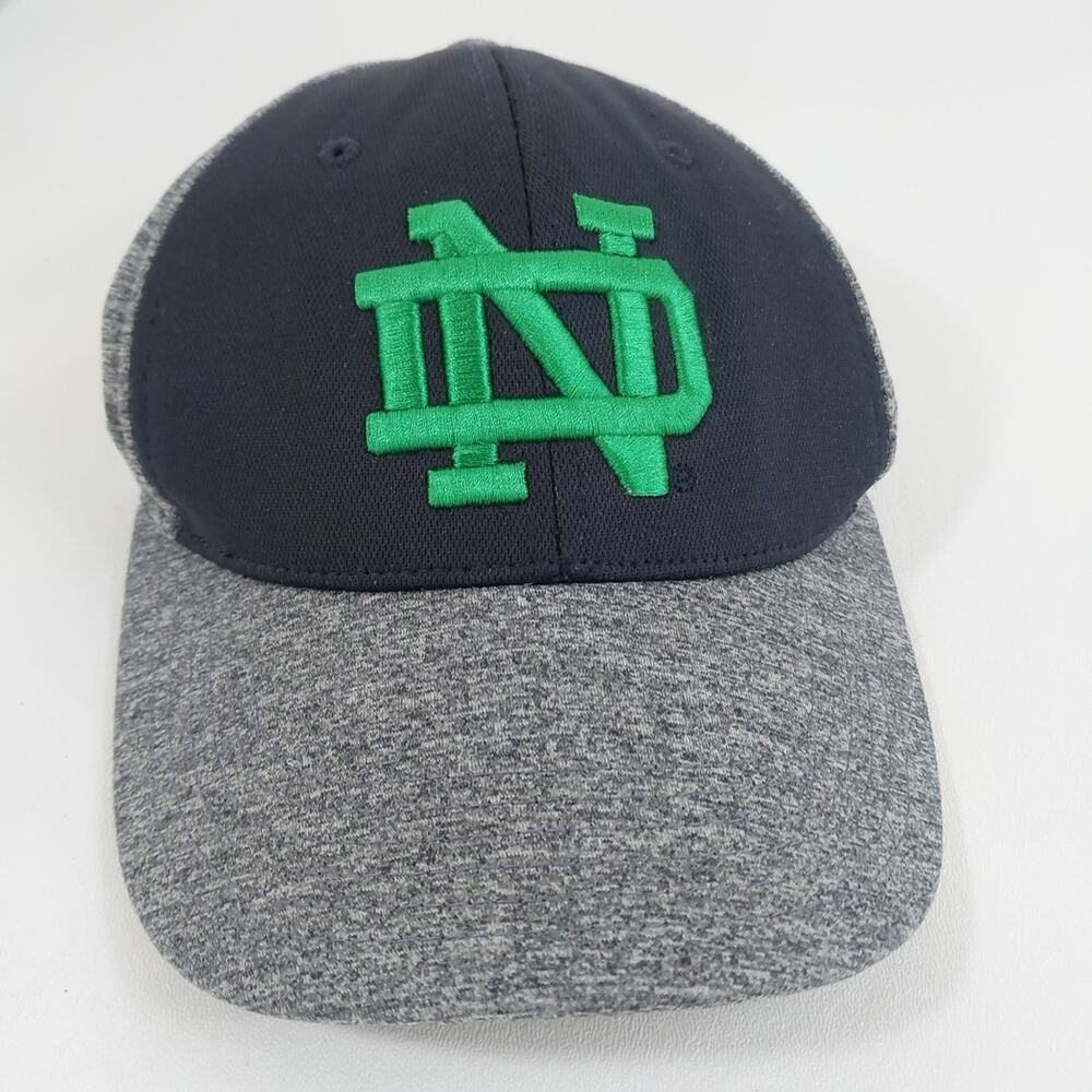 Notre Dameโ Irish Hat Top Of The World One Size Fits All Memory Fit, Navy Blue